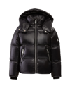 Mackage Kid's Jesse Logo Quilted Jacket In Black