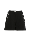 BALMAIN BALMAIN BUTTON EMBELLISHED SHORTS