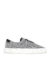 Saint Laurent Men's Venice Abstract-print Low-top Sneakers In White & Black