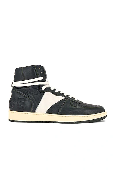 Rhude Rhecess Hi Top Sneaker Forest Black