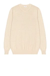 Ghiaia Cashmere Cotton Crewneck In Vanilla