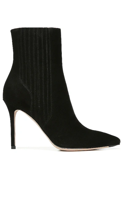 Veronica Beard Lisa Suede Stiletto Ankle Booties In Black