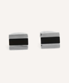 SIMON CARTER SIMON CARTER MENS HALF-BARREL ONYX CUFFLINKS,000744230