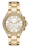 Michael Kors Michael  Camille Pavé Multifunction Bracelet Watch, 43mm In Gold
