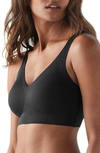 True & Co. True Body Boost V Neck Bra In Black