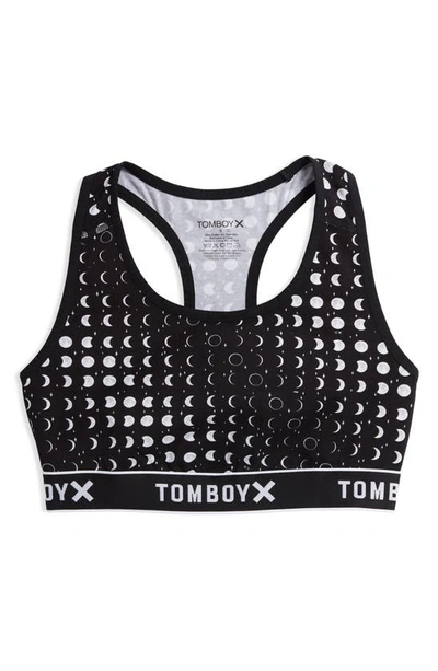 Tomboyx Next Gen Racerback Bra In Total Eclipse Print