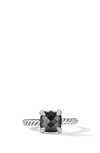 David Yurman Chatelaine Ring With Black Onyx And Diamonds In Silver/diamond/onyx