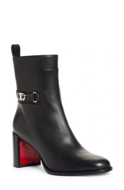 Christian Louboutin Lock Bootie In Black