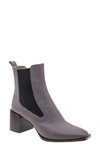 Bcbgeneration Women's Darxi Leather Block Heel Chelsea Boots In Grey