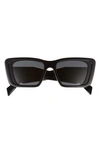 Prada 51mm Butterfly Sunglasses In Black/ Dark Grey