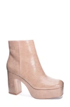 Chinese Laundry Parkside Platform Bootie In Beige