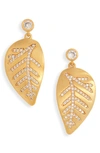 DEAN DAVIDSON PASSAGE MINI LEAF DROP EARRINGS,E851-G-WTP