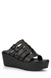 Vintage Foundry Cornelia Platform Wedge Sandal In Black