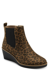 Aerosoles Brandi Wedge Bootie In Leopard