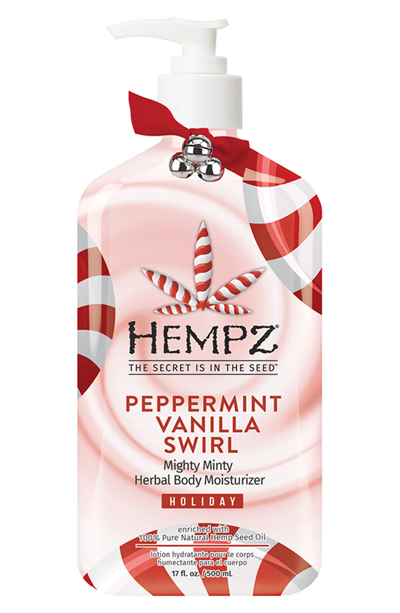 Hempz Peppermint Vanilla Swirl Mighty Minty Herbal Body Moisturizer Holiday 17 Fl. Oz.