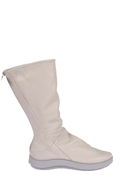 Trippen Serene Calf Length Boots In White