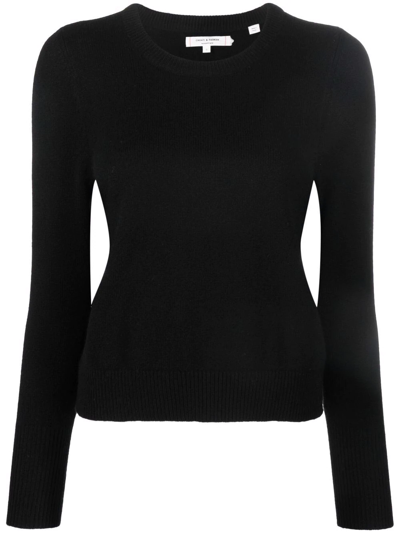 Chinti & Parker Cashmere Cropped Jumper In Schwarz