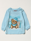 Moschino Baby Babies' Tshirt With Teddy Print In Sky