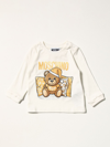 Moschino Baby Babies' T-shirt With Teddy Print In White