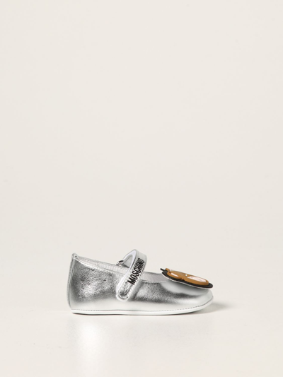 Moschino Baby Shoes  Kids In Silver