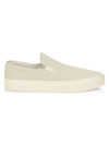 The Row Marie Canvas Slip-on Sneakers In Light Grey Ivory