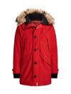 Polo Ralph Lauren Polo Sport Faux-fur Trimmed Down Parka In Polo Sport Red