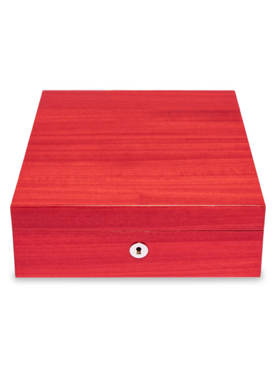 Rapport London Heritage Red Four-piece Watch Box