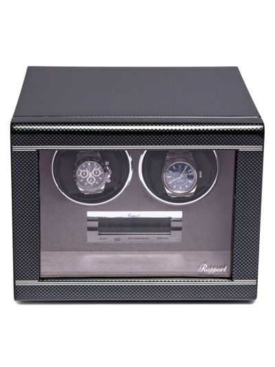Rapport London Formula Double Watch Winder In Carbon