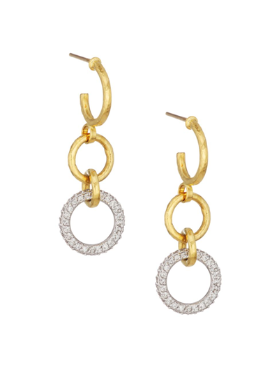 Gurhan Women's Hoopla Two-tone Gold & Diamond Drop Earrings In Yellow Gold