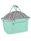 Picnic Time Metro Basket Collapsible Cooler Tote In Teal