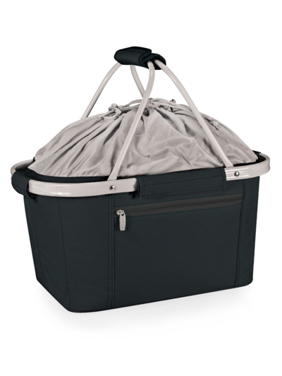 Picnic Time Metro Basket Collapsible Cooler Tote In Black