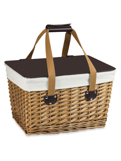 Picnic Time Canasta Wicker Picnic Basket