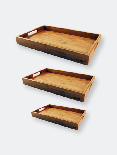 Berghoff Bamboo 3 Piece Tray Set In Natural