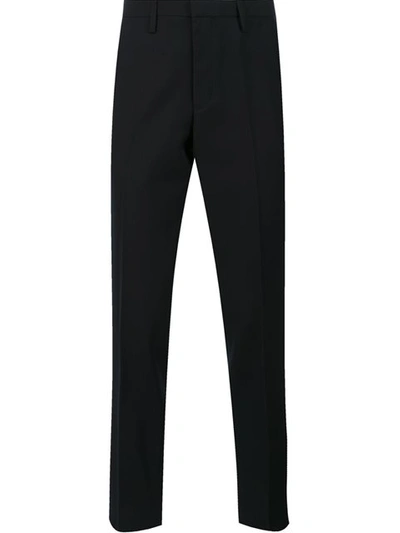 Kolor Tapered Cropped Trousers In B-navy_baige