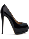 GIUSEPPE ZANOTTI SHARON 130MM PEEP-TOE PUMPS