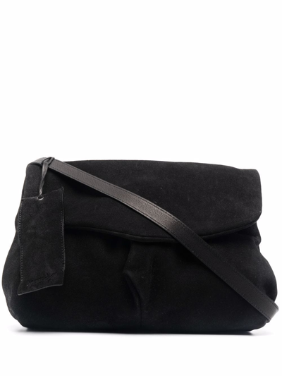 Marsèll Puntina Suede Shoulder Bag In Black
