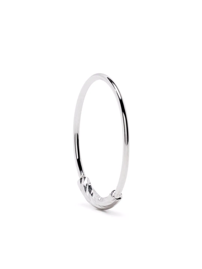 MARIA BLACK 14KT WHITE GOLD NANCY 14 SINGLE HOOP