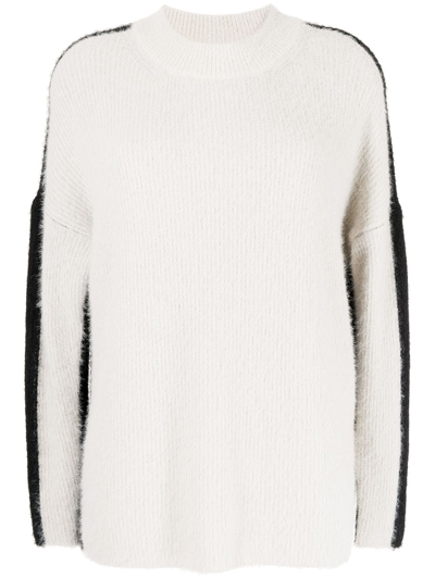 Uma Wang Two-tone Jumper In White