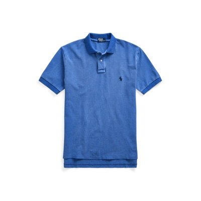 Ralph Lauren Original Fit Mesh Polo Shirt In Deep Blue