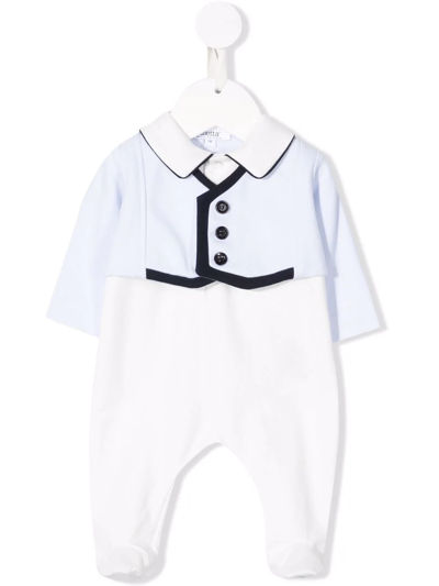 Aletta Babies' Waistcoat-effect Pyjama In Blue
