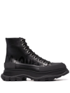 ALEXANDER MCQUEEN TREAD SLICK LACE-UP BOOTS