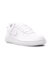 NIKE AIR FORCE 1 LE "WHITE ON WHITE" SNEAKERS