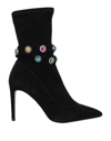 Kurt Geiger Sofia Suede Boots In Black