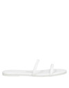 Tkees Gemma Leather Flat Sandals In White