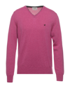Brooksfield Sweaters In Fuchsia