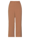 Liu •jo Cropped Pants In Camel