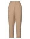 Merci .., Woman Pants Sand Size 8 Viscose, Rayon, Linen In Beige