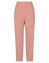 Etro Cropped Cotton And Silk-blend Taffeta Straight-leg Pants In Pink