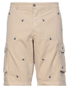 40weft Man Shorts & Bermuda Shorts Camel Size 36 Cotton In Beige
