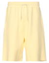 The Future Man Shorts & Bermuda Shorts Light Yellow Size Xl Cotton